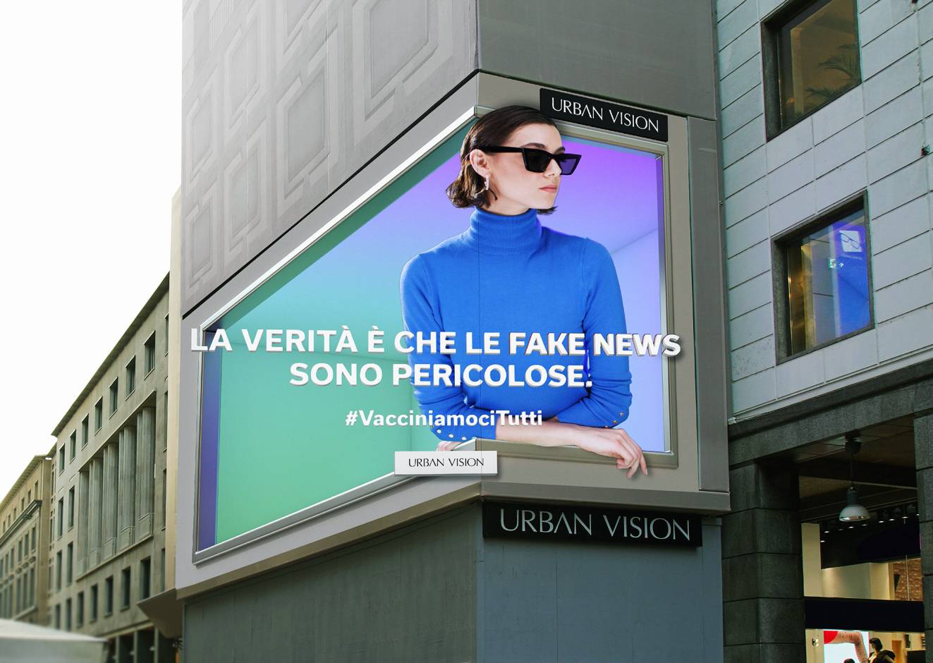 “Break the Fake”: Campagna outdoor in 3D di Urban Vision contro le fake news 