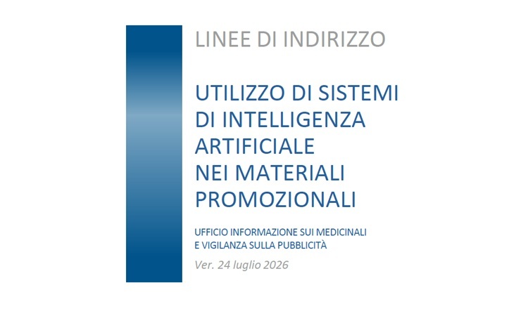 AIFA definisce le linee di indirizzo sull'uso dell'IA nei materiali promozionali pharma